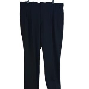 Vanheusen Men's Black Pants Flex Waistband Premium Non-Iron  Size 36/38.